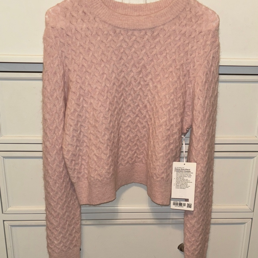 Lulu lemon Pink Cable Knit Women's Sweater
